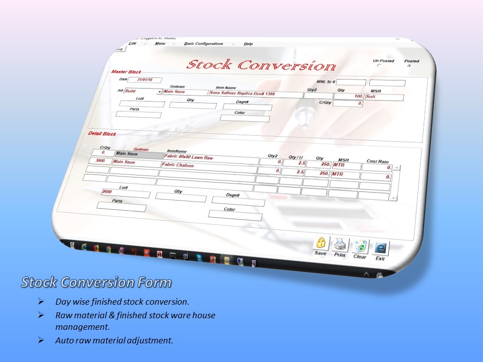 Stock Conversion Form