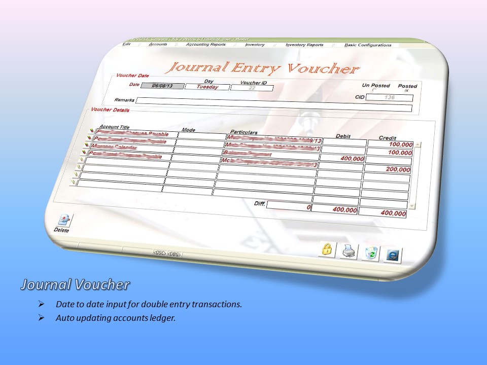 Journal Voucher